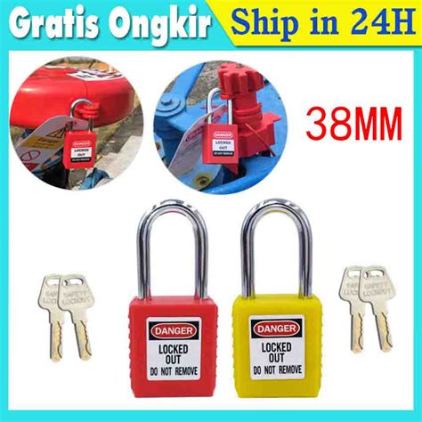 loto / safety padlock master lock gembok 410red / 410 red.